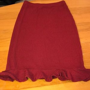 Forever 21 Red Mermaid Skirt Size Small